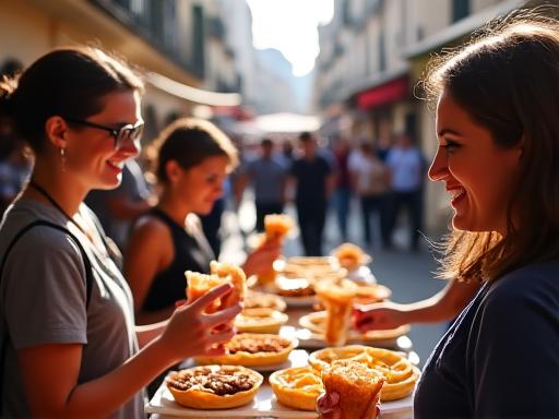Découverte de spécialités lyonnaises lors d'une balade street food.